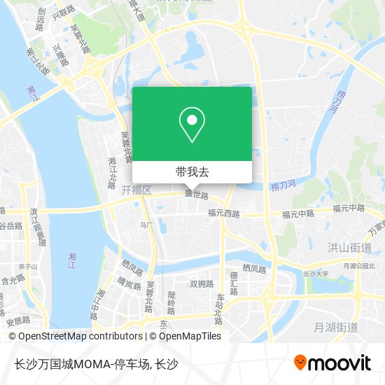 长沙万国城MOMA-停车场地图