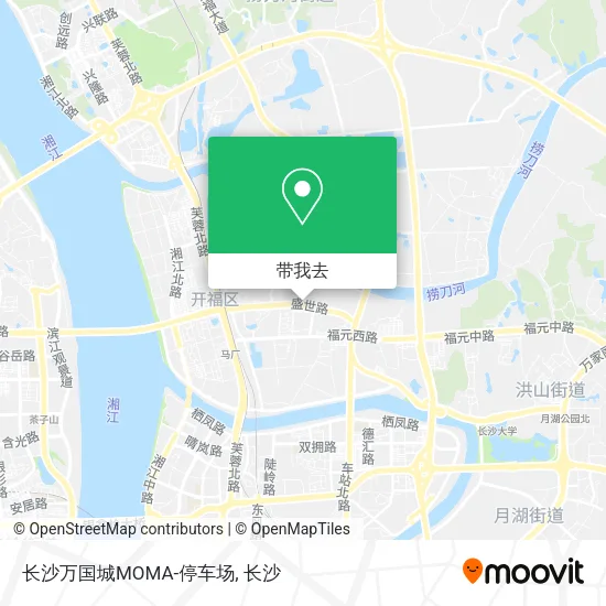 长沙万国城MOMA-停车场地图