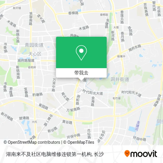 湖南来不及社区电脑维修连锁第一机构地图