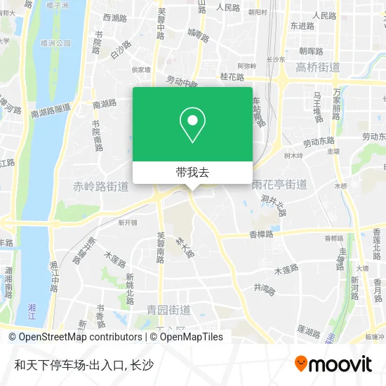 和天下停车场-出入口地图