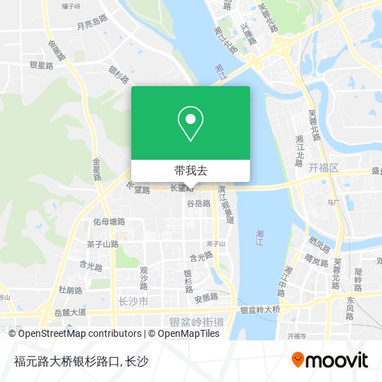 福元路大桥银杉路口地图