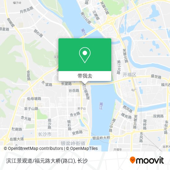 滨江景观道/福元路大桥(路口)地图
