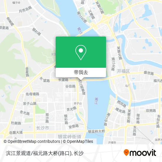 滨江景观道/福元路大桥(路口)地图