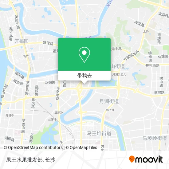 果王水果批发部地图