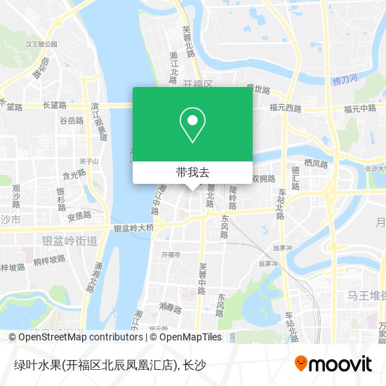 绿叶水果(开福区北辰凤凰汇店)地图
