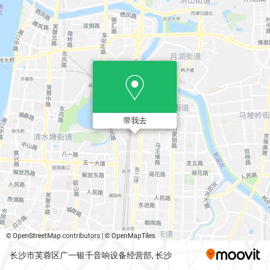 长沙市芙蓉区广一银千音响设备经营部地图