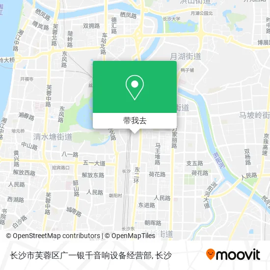 长沙市芙蓉区广一银千音响设备经营部地图