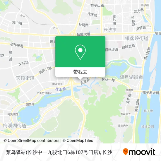 菜鸟驿站(长沙中一九骏北门6栋107号门店)地图