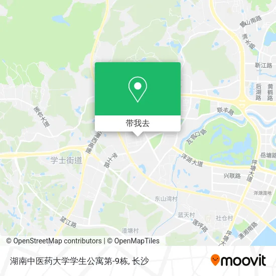 湖南中医药大学学生公寓第-9栋地图