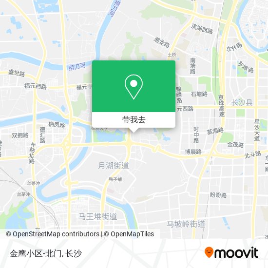 金鹰小区-北门地图