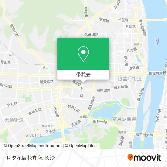 月夕花辰花卉店地图