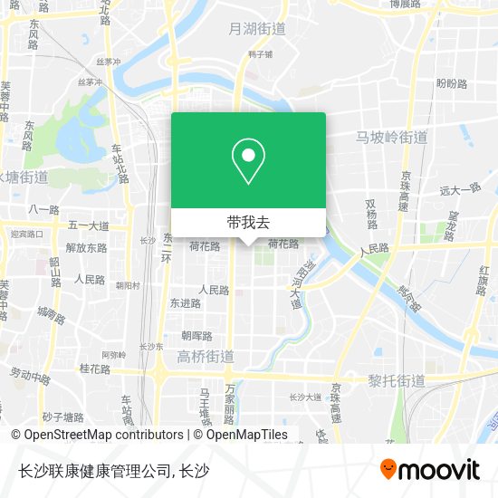 长沙联康健康管理公司地图
