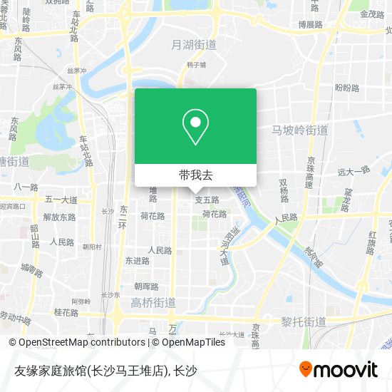 友缘家庭旅馆(长沙马王堆店)地图