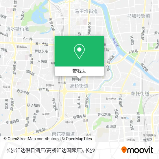 长沙汇达假日酒店(高桥汇达国际店)地图