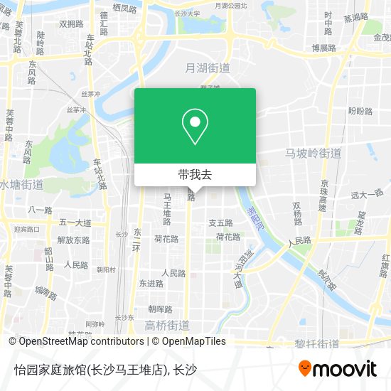 怡园家庭旅馆(长沙马王堆店)地图