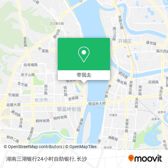 湖南三湖银行24小时自助银行地图