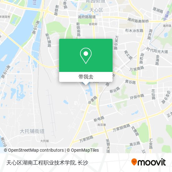 天心区湖南工程职业技术学院地图