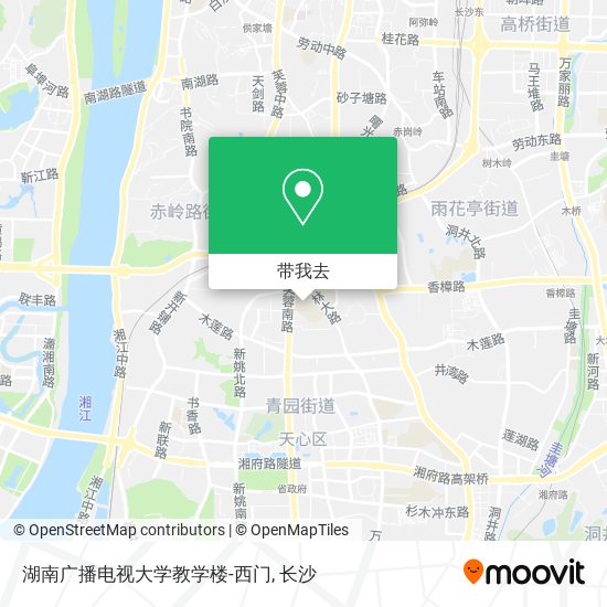 湖南广播电视大学教学楼-西门地图