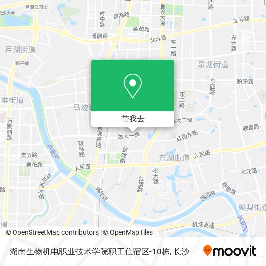 湖南生物机电职业技术学院职工住宿区-10栋地图