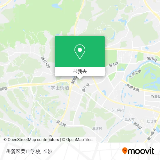 岳麓区栗山学校地图
