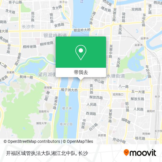 开福区城管执法大队湘江北中队地图