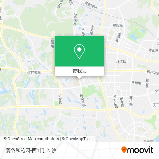 麓谷和沁园-西1门地图