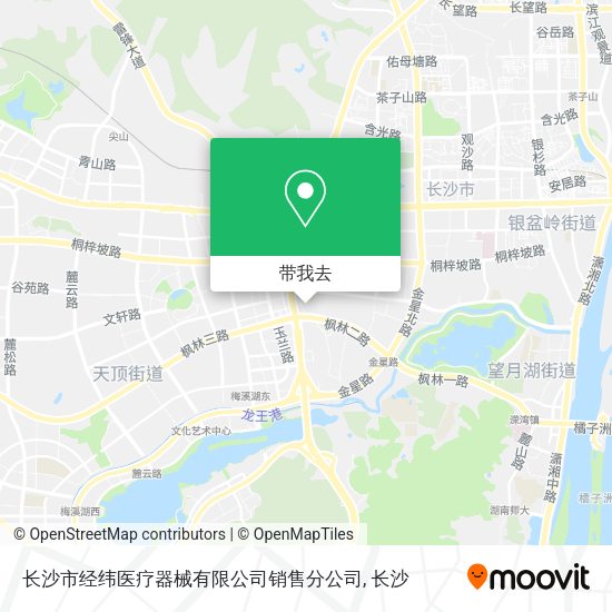 长沙市经纬医疗器械有限公司销售分公司地图