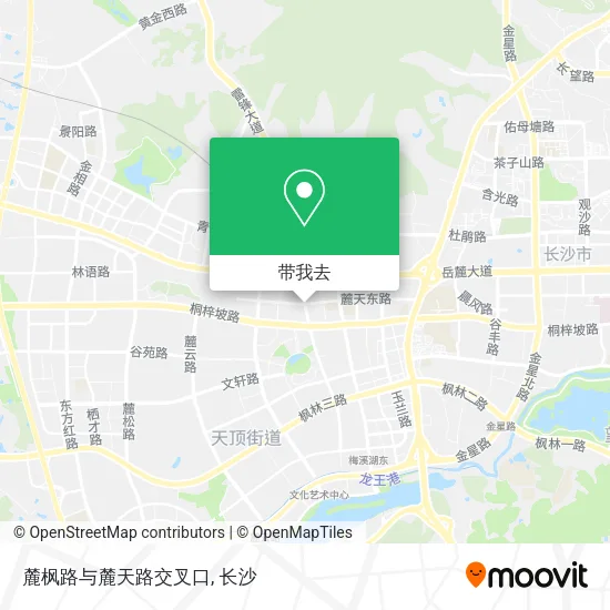 麓枫路与麓天路交叉口地图