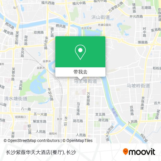 长沙紫薇华天大酒店(餐厅)地图