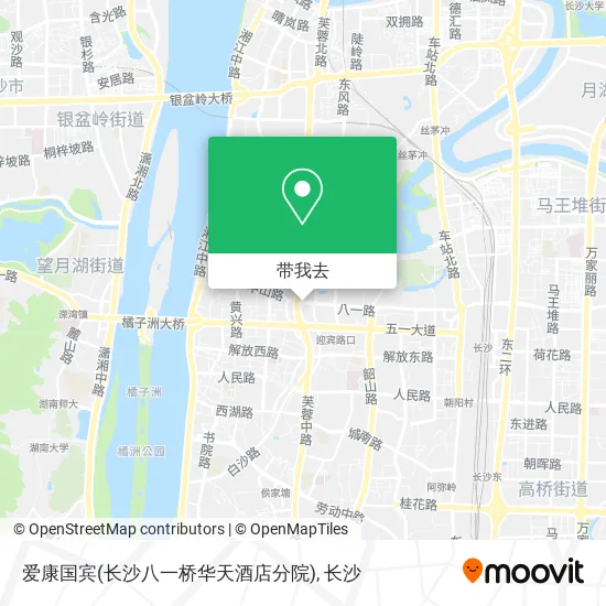 爱康国宾(长沙八一桥华天酒店分院)地图