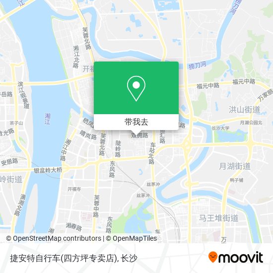 捷安特自行车(四方坪专卖店)地图