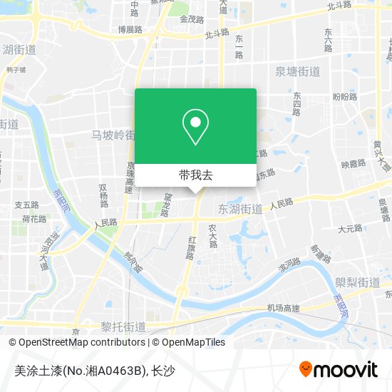美涂土漆(No.湘A0463B)地图