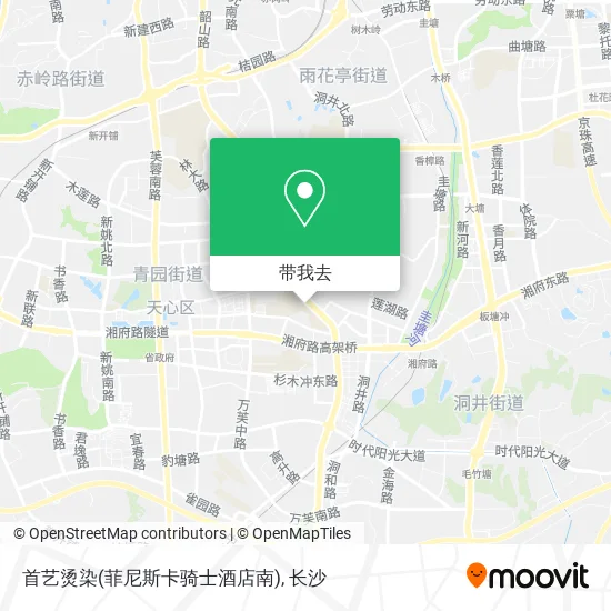 首艺烫染(菲尼斯卡骑士酒店南)地图
