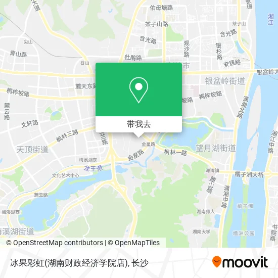 冰果彩虹(湖南财政经济学院店)地图