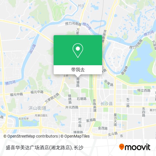 盛喜华美达广场酒店(湘龙路店)地图