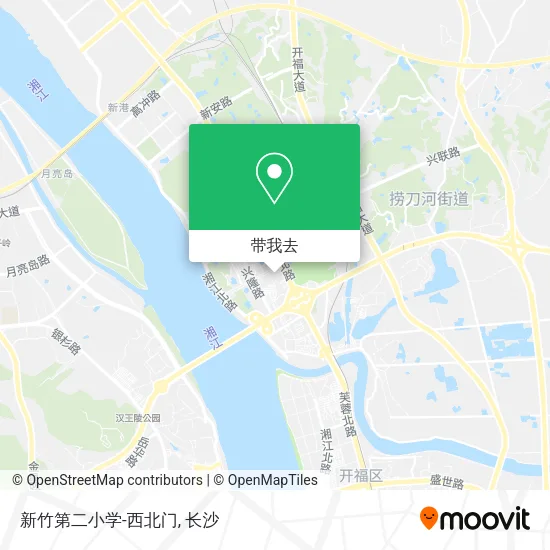 新竹第二小学-西北门地图
