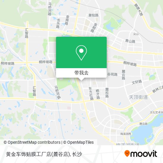黄金车饰贴膜工厂店(麓谷店)地图