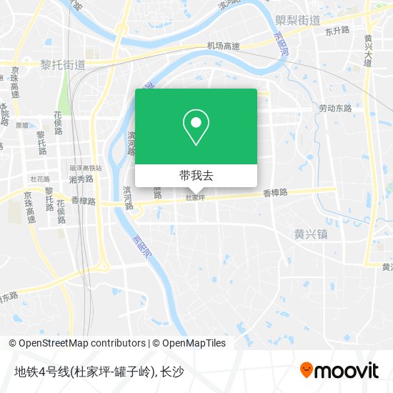 地铁4号线(杜家坪-罐子岭)地图