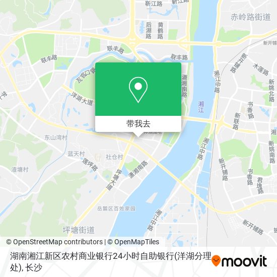 湖南湘江新区农村商业银行24小时自助银行(洋湖分理处)地图