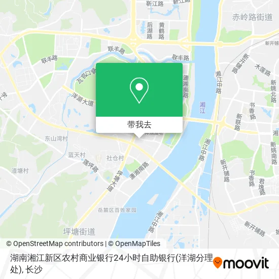 湖南湘江新区农村商业银行24小时自助银行(洋湖分理处)地图