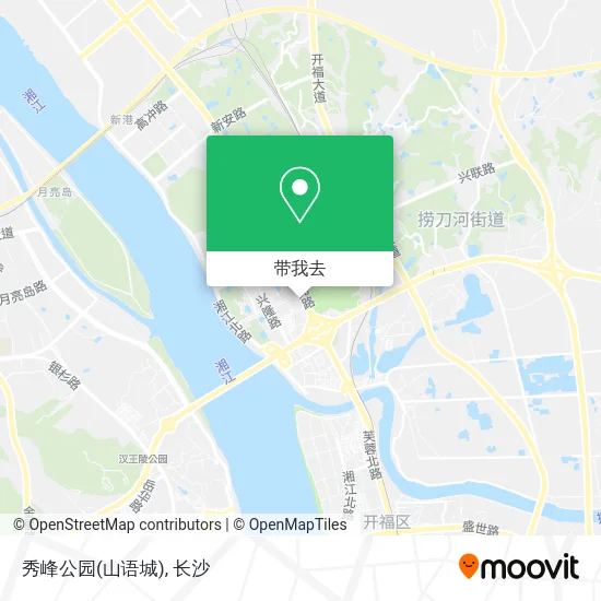 秀峰公园(山语城)地图