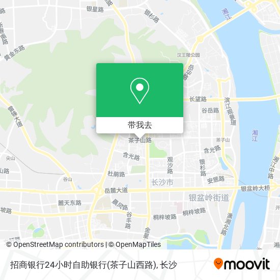 招商银行24小时自助银行(茶子山西路)地图