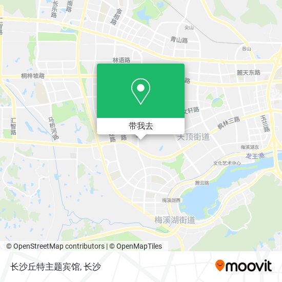 长沙丘特主题宾馆地图