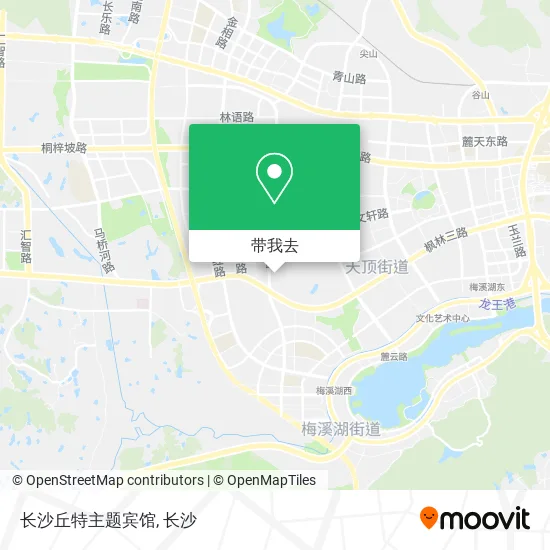 长沙丘特主题宾馆地图