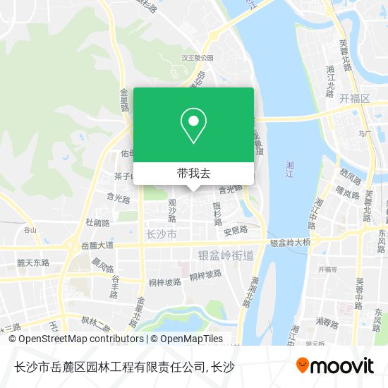 长沙市岳麓区园林工程有限责任公司地图