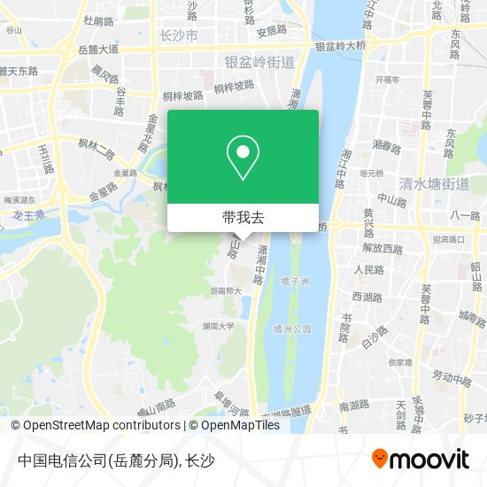 中国电信公司(岳麓分局)地图
