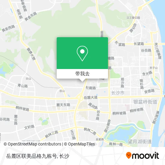 岳麓区联美品格九栋号地图
