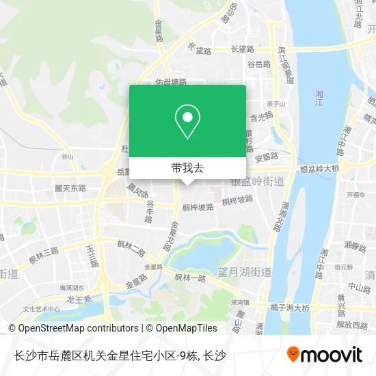 长沙市岳麓区机关金星住宅小区-9栋地图