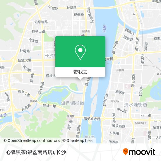 心驿黑茶(银盆南路店)地图
