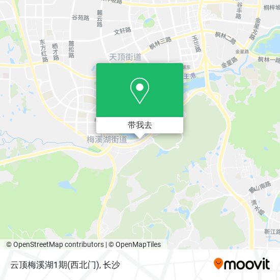 云顶梅溪湖1期(西北门)地图